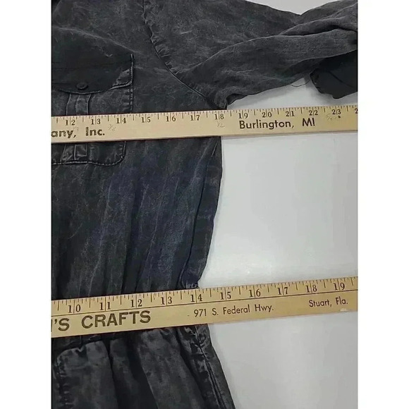 Big Water Blue Sky Jumpsuit Black Chambray Women's Size Medium - Picture 3 of 6